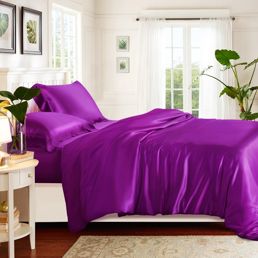 Silk double bed linens Eney A0040