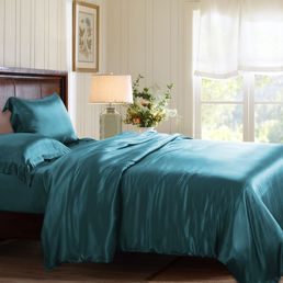 Silk double bed linens Eney A0033