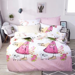 розовое постельное белье Еней-Плюс R0154